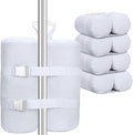 Extra Large 240 lbs White Canopy Sandbags Weight Bags for Pop up Canopy Tent,1680D Heavy Duty Leg Canopy Weights Sand Bags Perfectly Matched with White Canopy/Gazebo/Patio Umbrellas,Set of 4