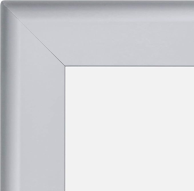 SnapeZo Poster Frame 36x48 Inches, Silver 1.7 Inch Aluminum Profile, Front-Loading Snap Frame, Wall Mounting, Wide Series
