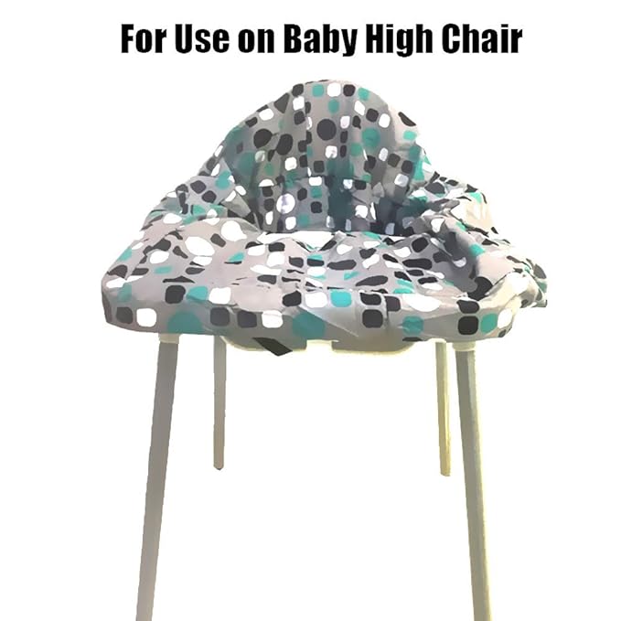 Pozico 2-in-1 Shopping Cart Cover for Baby – High Chair Cover, Grocery Cart Cover, Machine Washable with Portable Cloth Bag – Baby Cart Seat Cover for Boys & Girls – Bluepoint Design