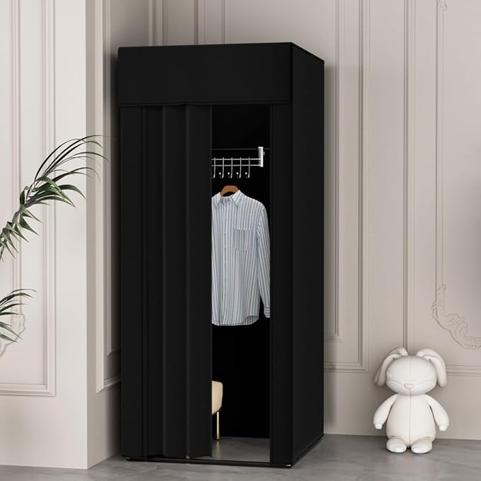 JVVMNJLK Clothing Store Fitting Room Divider, Portable Changing Room, Privacy Protection Movable Dressing Room Divider with Shading Curtain, Temporary Wall Portable Changing Room Partition