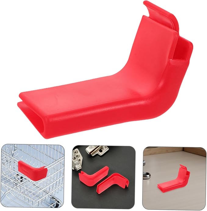 Homoyoyo 1 Pair Shopping Cart Bumper Guard Strip Collision Protector for Grocery Cart Frame Safety Impact