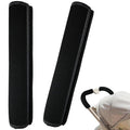 2Pcs 10.82 * 5.51inches Stroller Handlebar Cover,Pushchair Armrest Handle Protector Cover,Pram Bumper Bar Dustproof Handle Gloves Replacement Removable Universal Protective Case Grip Bar Covers