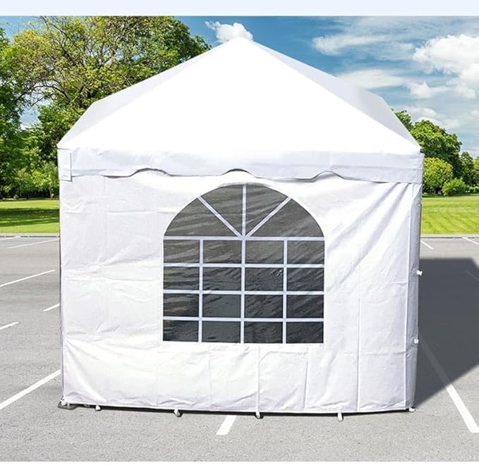 TentandTable Standard Cathedral Tent Sidewall, 8-Foot by 10-Foot, Waterproof Sidewalls for Commercial Party & Canopy Tents, UV Resistant & Removable, 14oz Translucent Vinyl, Tent Not Included