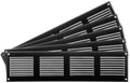 Repa Market 5-Pack Air Vent Cover 16x4 Inch (Outer Dimensions) White Galvanized Steel Louvered Grill Cover with Mesh Screen/Wall or Ceiling Vent/HVAC Register for Indoor and Outdoor Ventilation