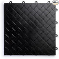 Big Floors RaceDeck Diamond Plate Design, Durable Interlocking Modular Garage Flooring Tile (Black, 48 Pack of 12 x 12" Tiles)