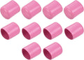 uxcell 10pcs Rubber End Caps 22mm(7/8 inch) ID Vinyl Round End Cap Cover Screw Thread Protectors Pink