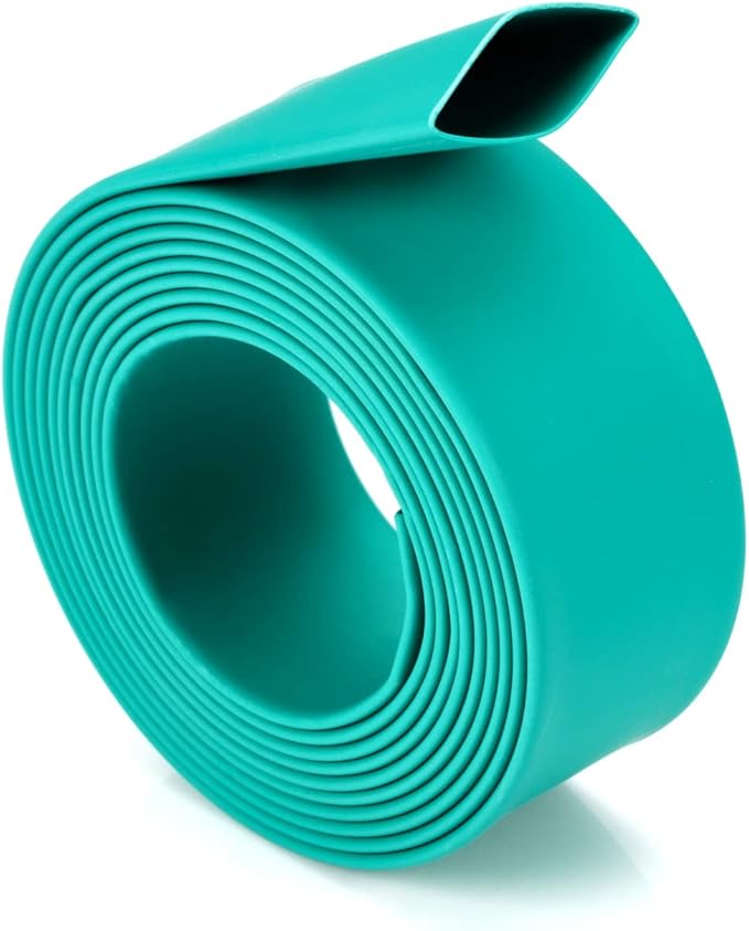 Chanzon 2:1 Ratio 9/16" (14mm) Heat Shrink Tubing 3.3Ft Roll (1M Total Length) Green Polyolefin Sleeving Wrap Shrinking 2 to 1 1pcs