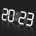 3D Digital Wall Clock 17" with Remote Control,Led Clock Adjustable Brightness Timer 12/24 Hr Time/Date/Temperature for Living Room/Office/Restaurant