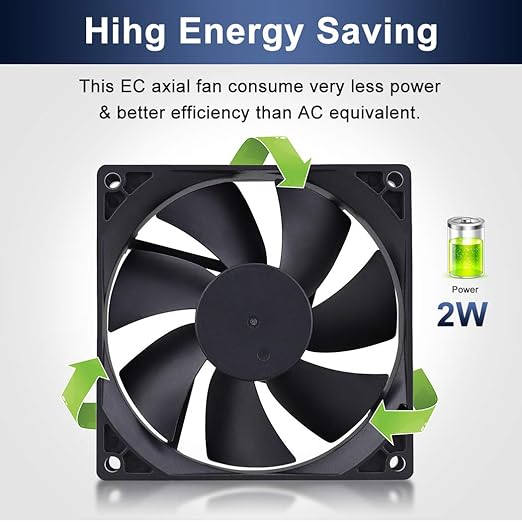 Wathai EC 90mm x 25mm Ball AC Axial Cooling Fan 110V 115V 120V 220V 240V Industrial Case Fan