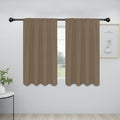 Easy-Going Rod Pocket Blackout Curtains for Bedroom, Room Darkening Window Curtains for Living Room, Thermal Insulated Noise Reduction Solid Window Drapes, 2 Panels(34x45 in, Camel)