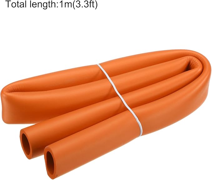 uxcell Foam Tubing for Handle Grip Support, 32mm(1 1/4") ID 44mm(1 3/4") OD 1m Length Orange