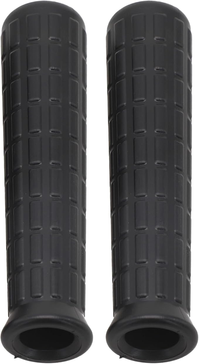 2Pcs Wheelbarrow Rubber Handles Replacement, Anti-slip Handle Grip Covers Weatherproof Handles Non-Slip Round Tubes for Garden Carts(114x16mm Black)