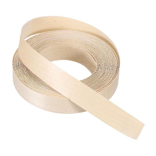 PATIKIL Maple Edge Banding, 1 Inch x 25 ft Wood Veneer Tape Pre-glued Flexible Plywood Edge Banding with Hot Melt Adhesive for Furniture Restoration