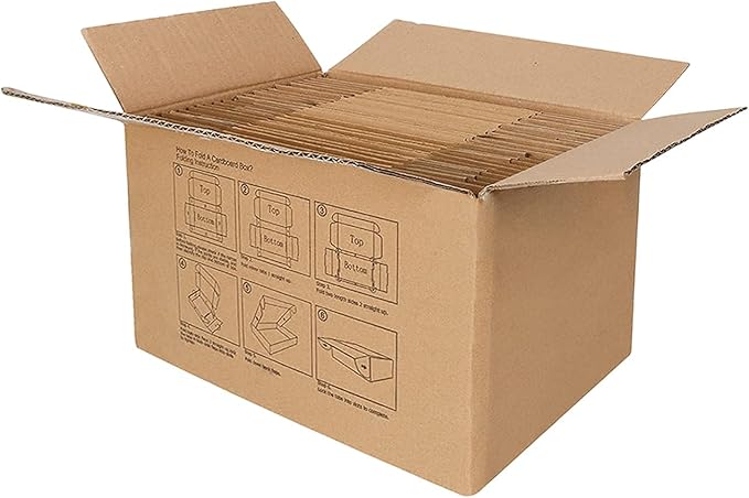 MEBRUDY 7x5x2 Inches Shipping Boxes Pack of 25, Small Corrugated Cardboard Box for Mailing Packing Literature Mailer