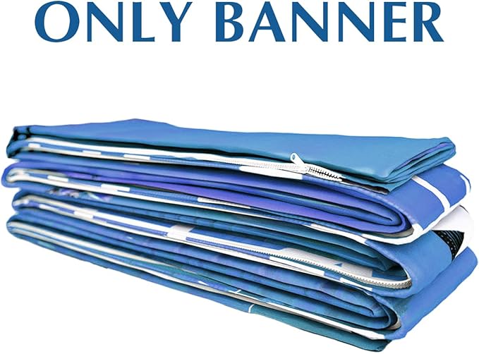 Customize Collapsible Pop Up Display Stand with Tension Fabric Banner for Trade Show Display Backdrop Booth,Exhibition,Conference,Weddings,Parties,Stores 7.5x10FT(Only Banner Without Frame)