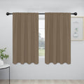 Easy-Going Rod Pocket Blackout Curtains for Bedroom, Room Darkening Window Curtains for Living Room, Thermal Insulated Noise Reduction Solid Window Drapes, 2 Panels(42x54 in, Camel)