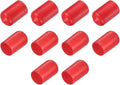 uxcell 10pcs Rubber End Caps 12.5mm ID Vinyl Round End Cap Cover Screw Thread Protector Red