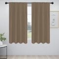 Easy-Going Rod Pocket Blackout Curtains for Bedroom, Room Darkening Window Curtains for Living Room, Thermal Insulated Noise Reduction Solid Window Drapes, 2 Panels(42x63 in, Camel)