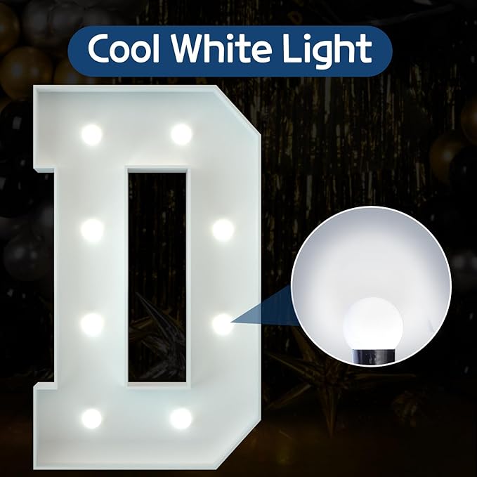 Marquee Letters 3 Feet Tall Large Light Up Letters Decorations Wedding Engagement Happy birthday White Party Decorations Marry Me Sign Big Cardboard Backdrop D