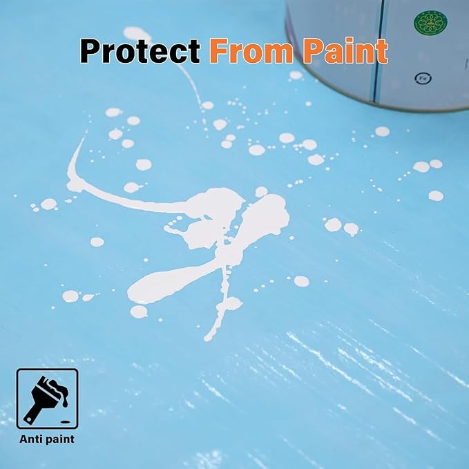 Temporary Floor Protection for Construction, Painting, Renovation, Protector Film for Hardwood Floors, Surface Carpet Protection Film, Tile&Hard Protection Covers 325 sqft