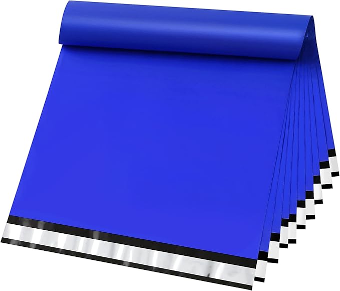 Famagic 200pcs Poly Mailers 12x15.5 Inch Shipping Bags Dark Blue Shipping Envelopes Self Seal Mailers Bags Waterproof and Tear-Proof Packaging Bags