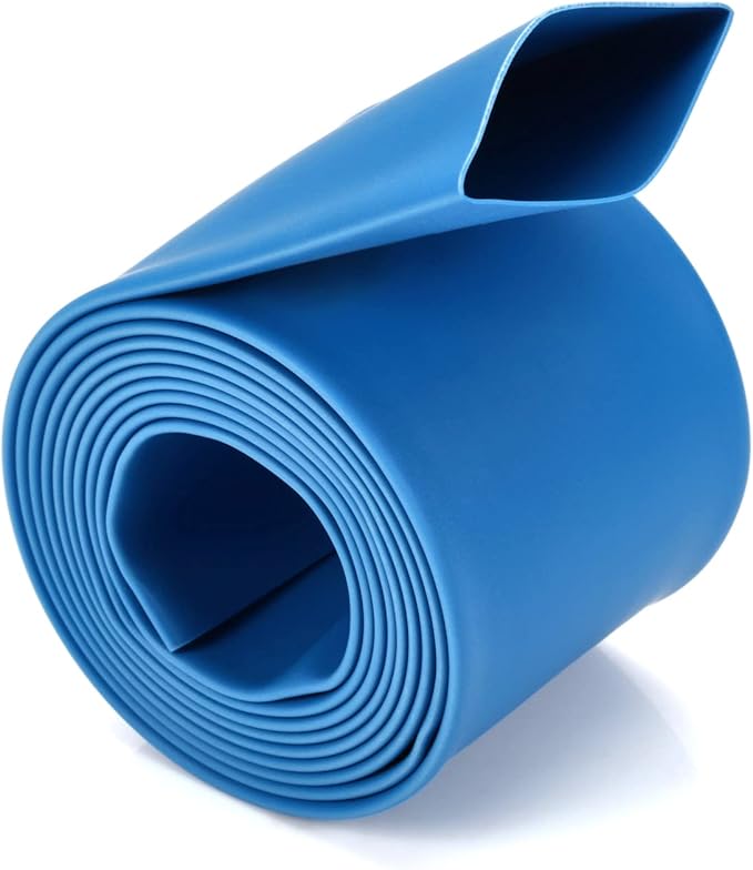Chanzon 2:1 Ratio 1-1/4" (30mm) Heat Shrink Tubing 3.3Ft Roll (1M Total Length) Blue Polyolefin Sleeving Wrap Shrinking 2 to 1 1pcs