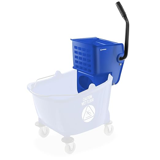 Dryser Side Press Wringer Replacement for Commercial Mop Bucket, 26 and 33 qt - Blue