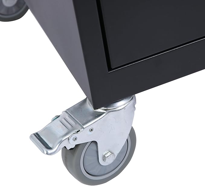 Laptop and Tablet Charging Cart, 32 Unit Device Mobile Charging Station for Chromebook, Tablet, Laptop, with Charging Port Screen Size Up to 16.3", Suitable for Office, Classroom, etc (Black)