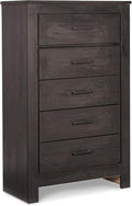 Signature Design by Ashley Brinxton Contemporary 5 Drawer Chest, Almost Black
