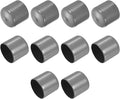 uxcell 10pcs Rubber End Caps 33mm ID Vinyl Round End Cap Cover Screw Thread Protectors Dark Grey