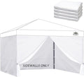 Instant Canopy Sidewalls for 12x12 Pop Up Canopy Tent, 300D Waterproof Material for Outdoor Events, Vendor Booths, and Privacy (Sidewalls Only, Canopy Not Included)(White, 12x12ft-4pcs)