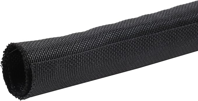 Braided Wire Loom Mesh Woven Split Sleeving Sheathing for Automotive Wires/Audio Video Cable Strings (3/8" - 28 Feet)