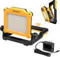LED Work Light Rechargeable - Cordless Portable Work Light 4000/2000/1000LM Compatible with Dewalt, Milwaukee, Makita, Bosch 18V Power Tool Battery with Magnetic Base（Tool Only