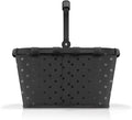 reisenthel carrybag glossy dots black - Sturdy shopping basket with plenty of storage space and practical inner pocket - Elegant and water-repellent design