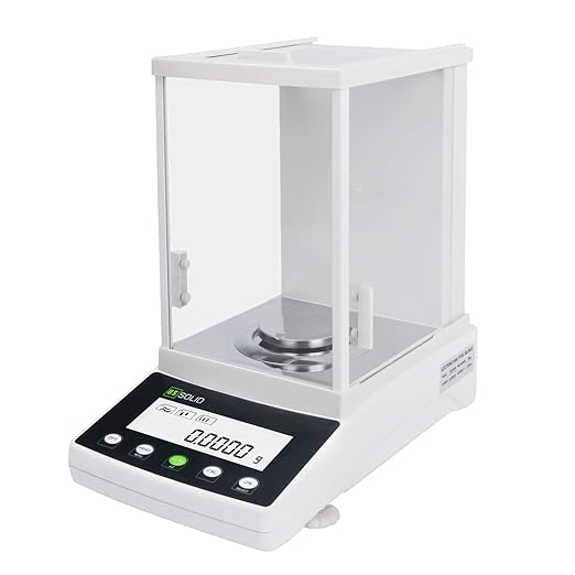 U.S. Solid 1mg Precision Balance, 1000g x 0.001g Analytical Lab Scale with RS232 Interface, Parts Counting, Percentage Weighing, Precise Measurement, g/mg/ct/oz for Scientific Use, Jewelry