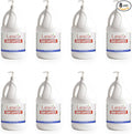 Latalia large Hand Sanitizer Pump 128 fl oz – Pack of 8 with 80% Alcohol Moisturizing Hand Sanitizer Refill Gallon for Home & Office, Unscented Clean Gel, Drying & Non-Sticky for Daily Hand Hygiene