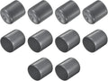uxcell 10pcs Rubber End Caps 28mm ID Vinyl Round End Cap Cover Screw Thread Protector Dark Grey