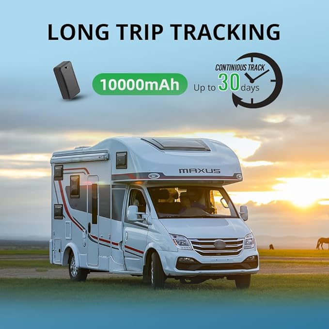 4G GPS Tracker for Vehicle, Real-time Tracking Device for Car Hidden, Accurate Positioning with IP65 Waterproof, Removal Alert for Vehicle Management, Asset Tracking-Subscription Required