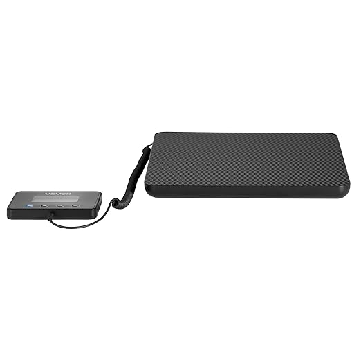 VEVOR Digital Postal Scale, 0.35 oz/3.5 oz Dual Accuracy, 440 lbs Commercial Weight Scale with Hold/Tare Function & LCD Display, Fit for Packages, Postage, Luggage, Battery & Charging Cable Included