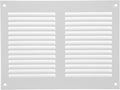Repa Market 8x6 Inch Air Vent Cover/White Galvanized Steel Louvered Grill Cover with Mesh Screen/Wall or Ceiling Vent/Durable Flush Mount HVAC Register for Indoor and Outdoor Ventilation