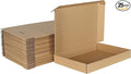 MEBRUDY 13.46x10.39x1.89 Inches Shipping Boxes Pack of 25, Small Corrugated Cardboard Box for Mailing Packing Literature Mailer
