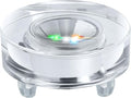 IFOLAINA Crystal LED Light Base Multicolor Changing Pedestal Color Show Stand Lighted Display Plate AC Power for 3D Glass Art Round Light Base