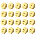 20Pcs Desk Grommet, 3/4" (20mm) Yellow Silicone Cord Hole Cover, Flexible Rubber Wire Grommets, Wall Grommets for Cables Management, Table, Countertop, Cabinets and Furnitures Wire Organizer