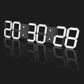 Large Digital Wall Clock 27" with Remote Control,3D Led Clock Adjustable Brightness Timer 12/24 Hr Time/Date/Temperature for Living Room/Office/Restaurant
