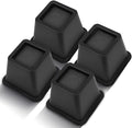 Bed Riser/Furniture Lift Bed/Bed risers/Furniture Lifter/Table risers/Frame Risers Create Under Bed Storage Heavy Duty for Furniture Height Adjustment (Black 4 Pack, 4 Inch)