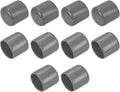 uxcell 10pcs Rubber End Caps 24mm ID Vinyl Round End Cap Cover Screw Thread Protectors Dark Grey