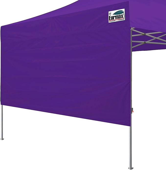 Eurmax USA 10ft Instant Canopy SunWall Canopy Tent Sidewall for Pop Up Canopy Tent,1 Pack Removable Sidewall Only(Purple)