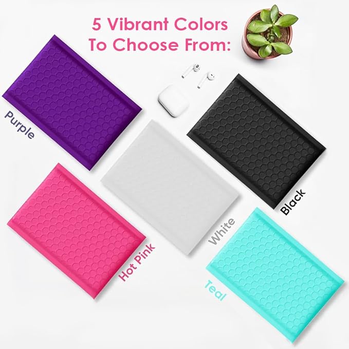 Teal 8.5x14.5 Inch Poly Bubble Mailers #3 | Self Seal Padded Envelopes | Air Cushioned Bubble Mailer | Usable Size 8.5x13.5 Inch | 100 Pack Bulk | Waterproof | Lightweight Mailing Shipping Bags