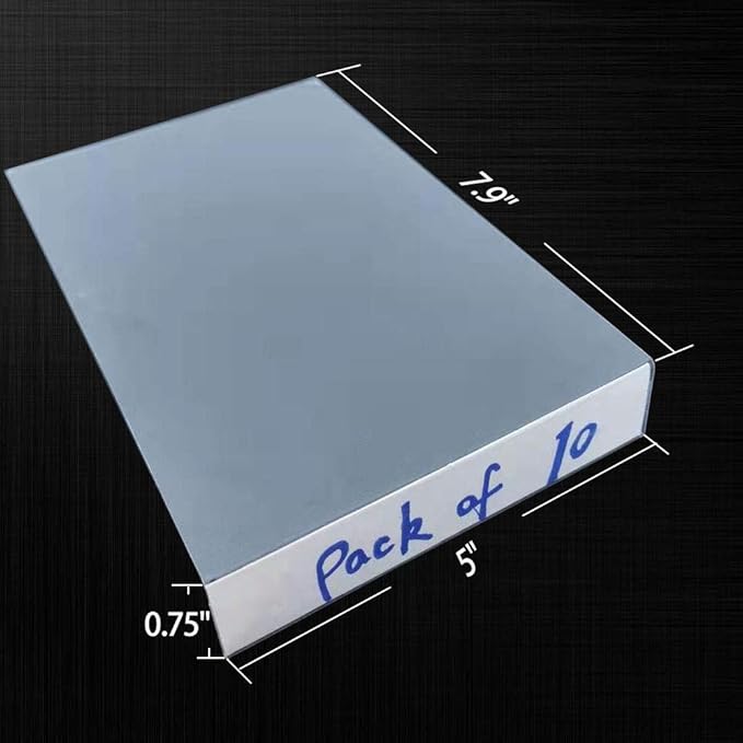 Moveable Shelf Label Holders 0.75'' x 5'', Pack of 10