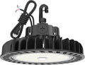 HYPERLITE LED UFO High Bay Lights 250W 36,250lm 1-10V Dimmable 5000K 5' Cable with 110V Plug Hanging Hook Safe Rope UL Listed for Shopping Mall Stadium Exhibition Hall